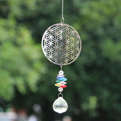 1 DB kristály napfogó csakra színek golyók prizma ablak függő medál szivárvány napfogók karácsonyi lakberendezés