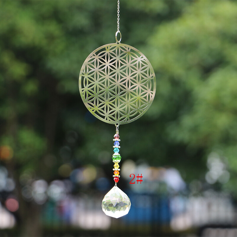 1 DB kristály napfogó csakra színek golyók prizma ablak függő medál szivárvány napfogók karácsonyi lakberendezés