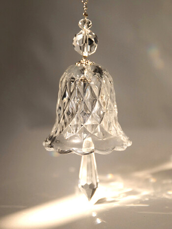 Crystal Wind Chimes Γυάλινο Κουδούνι Κρεμαστό Ηλιοβασίλεμα Χριστουγεννιάτικη διακόσμηση Δώρο γενεθλίων Κρυστάλλινα κουδούνια για αναμνηστικό γάμου