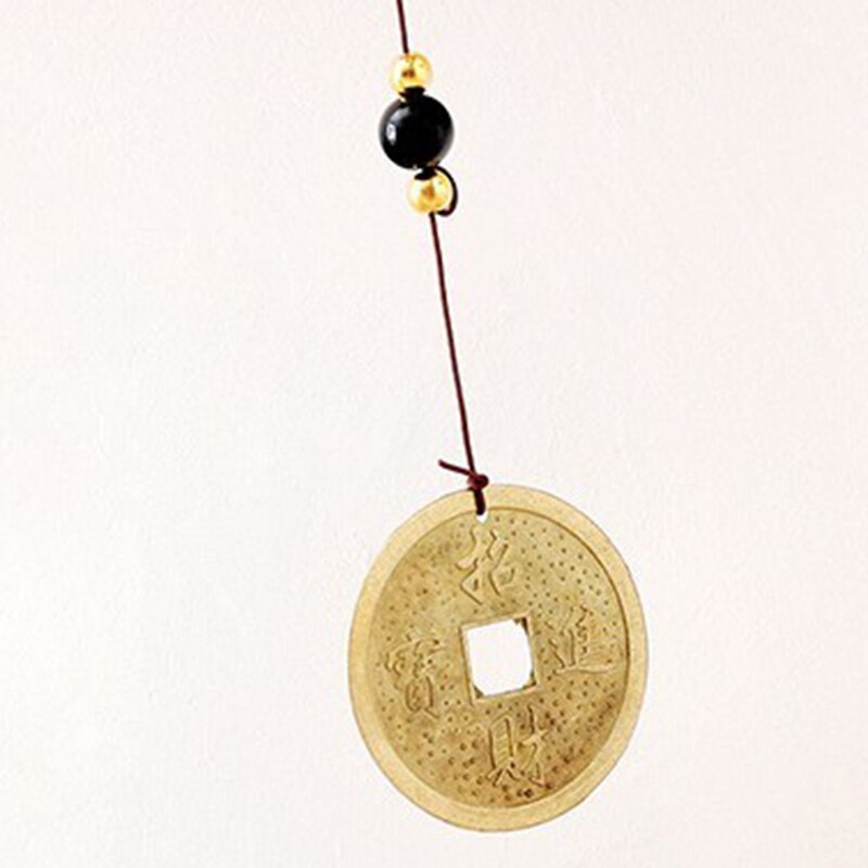 Vintage szélcsengő dekoráció otthoni fali ajtó virágzó pénzfa szélcsengő csengő medál otthoni kert Good Lucky függő dekoráció