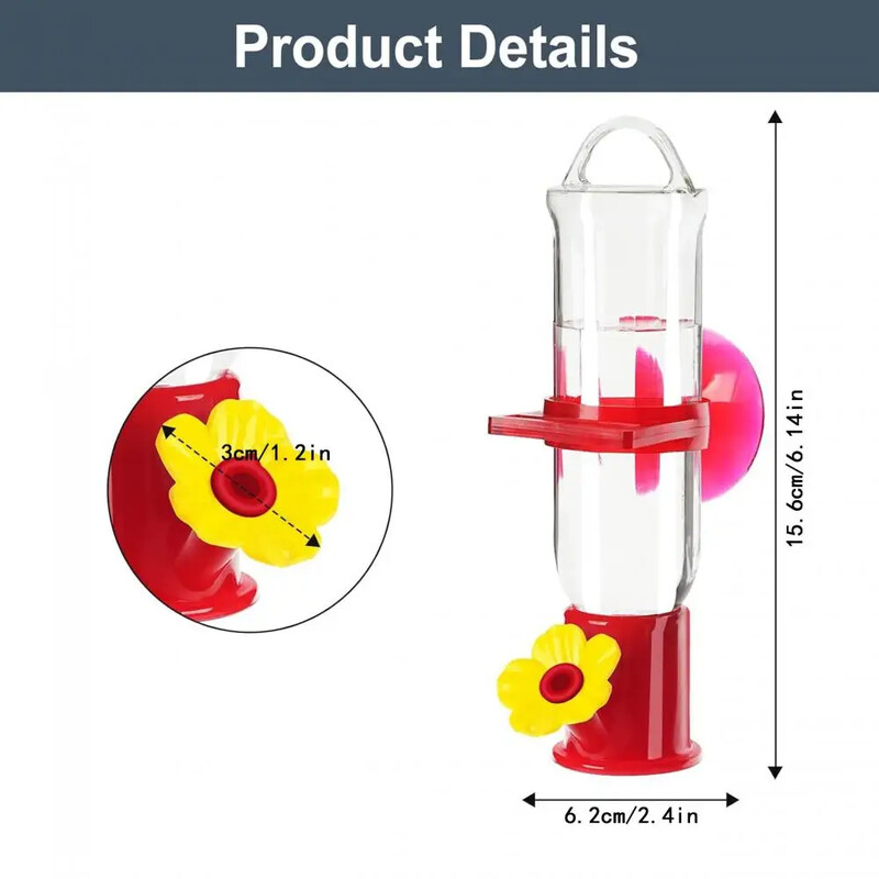 2 τεμάχια Garden Hummingbird Drinker Κρεμαστό Τροφοδότης για εξωτερικούς χώρους Drinker Anti-Mints Αδιάβροχο Εύκολο στο καθάρισμα Διακόσμηση εξωτερικού κήπου