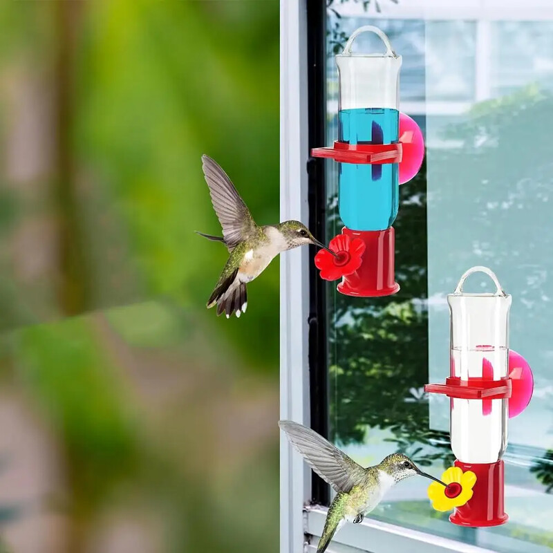 2 τεμάχια Garden Hummingbird Drinker Κρεμαστό Τροφοδότης για εξωτερικούς χώρους Drinker Anti-Mints Αδιάβροχο Εύκολο στο καθάρισμα Διακόσμηση εξωτερικού κήπου