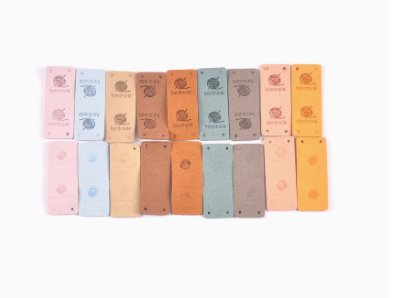 Spalvingas rankų darbo verpalų rutulio raštas Rankų darbo audinys Etiketės Audiniai Lipdukai Drabužiai „Pasidaryk pats“ etiketės vardinė lentelė 20 vnt / pakuotė