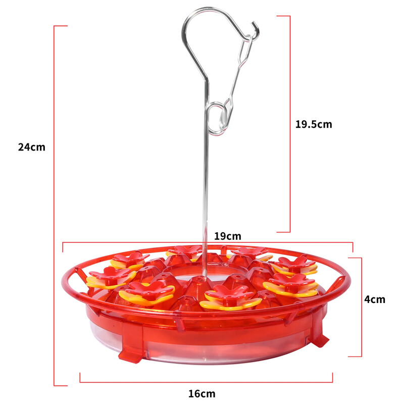 Pārrobežu karstā pārdošana 2024. gada jauna ziedu kolibri barotava karājas putnu āra dārza Amazon putnu barotava