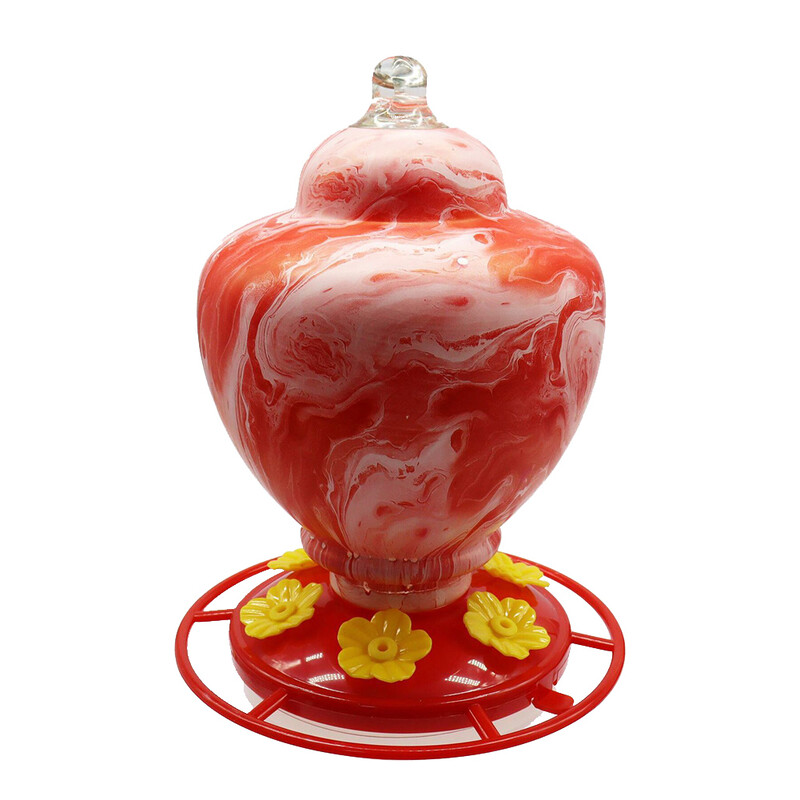 Kerti udvar dekoráció Praktikus madáretető ketrec Etető palack akasztó kampós virág kolibri etető itató