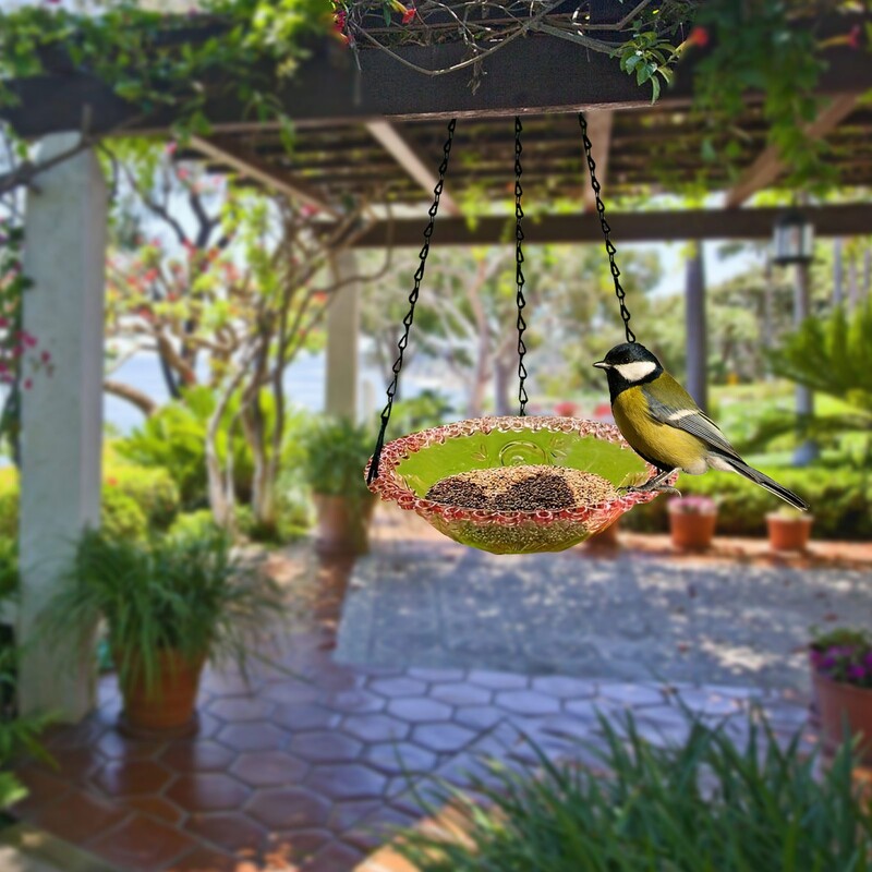 Decor pentru curte în aer liber Hrănitoare pentru păsări agățată Hrănitoare pentru păsări Decorare pentru păsări agățată Cadă Hrănitoare pentru păsări Hrănitoare pentru păsări pentru grădină