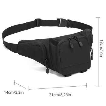 Rilibegan Tactical Waist Bag Τσάντα ψαρέματος με αποθήκευση πολλαπλών χρήσεων Υπαίθριες τσάντες μέσης καμουφλάζ Luya Τσάντες τακτικής ψαρέματος ταξιδιού