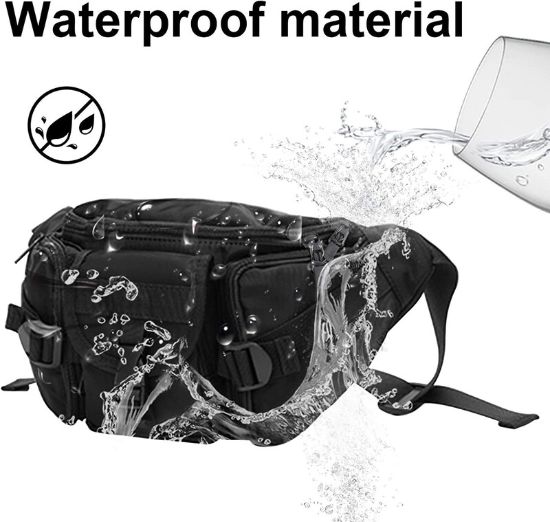 Muška taktička torbica oko struka, sportska, vodootporna, višenamjenska, čvrsta kamuflažna, lov, planinarenje, višenamjenska najlonska zgodan telefon