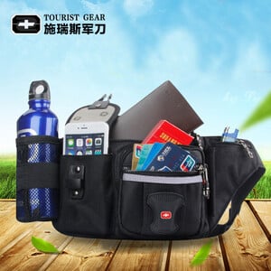 svájci táska férfiaknak női deréktáskák lányok táskák csípőöv táskák pénz utazás hegymászó mobiltelefon táska derékcsomagok