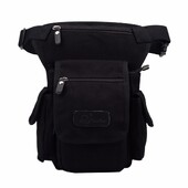 Vīriešu jostasvieta kāju nolaižamā soma motocikla braucējam ar vairākām kabatām Audekls Militārais ikdienas augšstilbs vīriešu gurnu josta