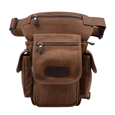 Vīriešu jostasvieta kāju nolaižamā soma motocikla braucējam ar vairākām kabatām Audekls Militārais ikdienas augšstilbs vīriešu gurnu josta