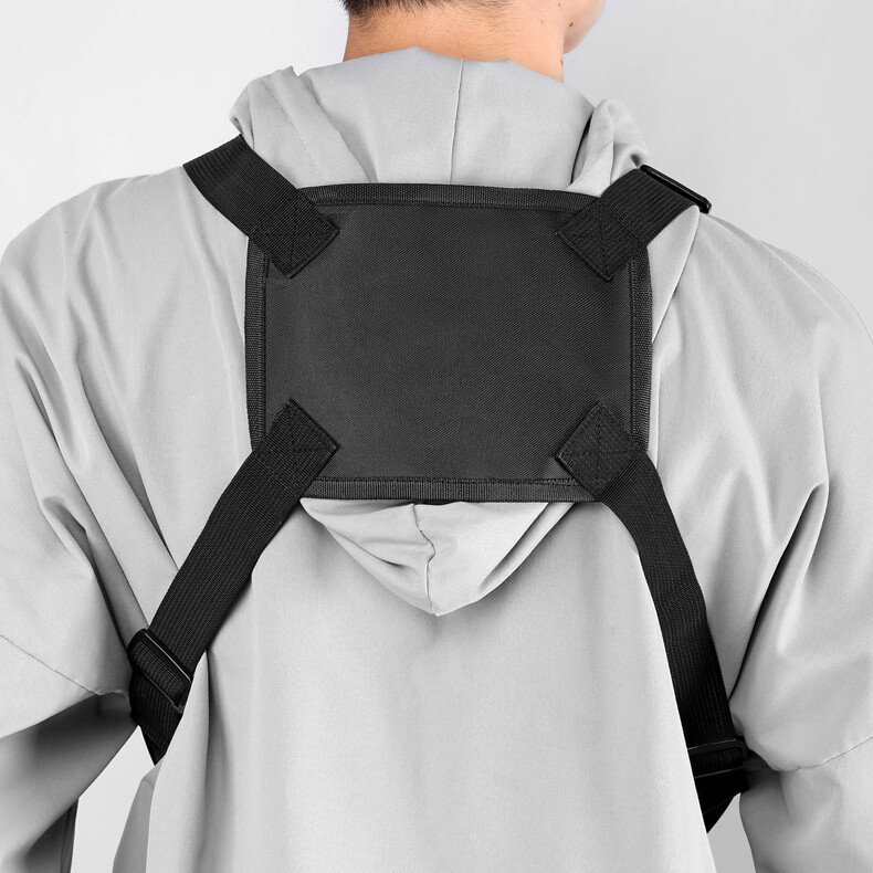 Krūšu soma Hip-hop Streetwear Vīriešu krūšu somas Modes Unisex Taktiskās Vestes Mugursomas Daudzfunkcionālas Sporta Ceļojumu Krūšu komplekts