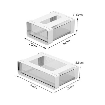 Undertable Hidden Box Αυτοκόλλητο συρτάρι Κουτί αποθήκευσης Organizer Γραφείο μακιγιάζ γραφική ύλη Αποθήκευση ράφι Εσώρουχα Sundries Storage