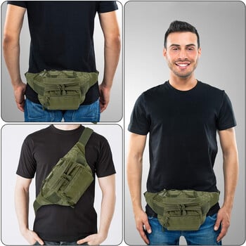 Πακέτο μέσης Tactical Military Fanny Pack για άντρες Στρατιωτική τσάντα μέσης εξωτερικού χώρου Μεγάλη συσκευασία μέσης για καθημερινή ζωή Ποδηλασία Κάμπινγκ Πεζοπορία