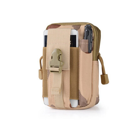 Kültéri férfi deréktáska tok Vízálló Stratégiai Sport Öv Nylon Mobiltelefon Táskák Utazási Szerszám Táska
