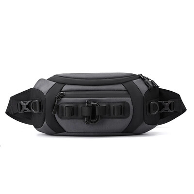 Férfi Derék Fanny Pack Öv Sling Melltáska Utazási Több zsebes Katonai Divat Férfi Nylon Kereszt test Messenger Erszényes Csípőtáska