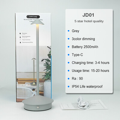 Radoša uzlādējama galda lampa ēdamistabai pieskāriena Led viesnīcas bārs kafija Pina Pro galda lampa Lampada Da Tavolo dekoratīvā galda lampa