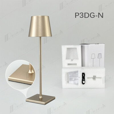 USB alumīnija sakausējuma galda lampa LED uzlādējama galda lampa bāra viesistabai, lasīšanas grāmata, bezvadu lampa