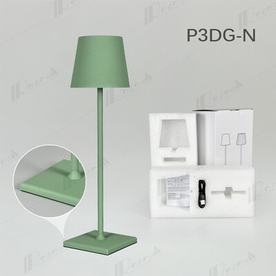 USB alumīnija sakausējuma galda lampa LED uzlādējama galda lampa bāra viesistabai, lasīšanas grāmata, bezvadu lampa