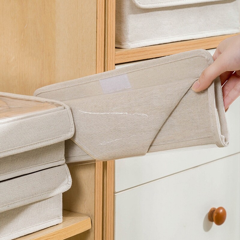 Oxford Szövet Fehérnemű Rendezők Porálló zokni Tároló doboz Hálószoba Szekrény Fiók Ruhásszekrény Melltartó Ruházat Nadrág Összecsukható Elválasztó