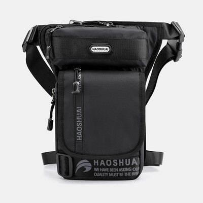 Vīriešu kāju gurnu vidukļa soma braucējam motociklam militārā uzbrukuma ceļojumu ūdensnecaurlaidīga neilona jostas jostas augšstilbam Fanny Pack