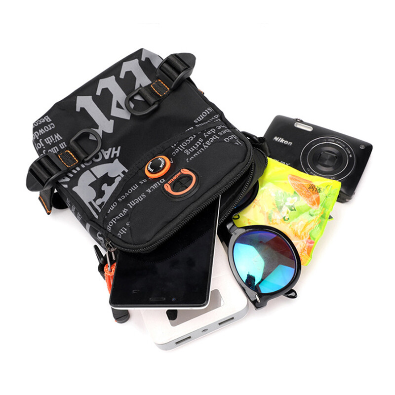 Férfi kis vállas futártáska Fanny deréktáska katonai divat vízálló nylon férfi heveder kereszt testre táska csípőöv táska