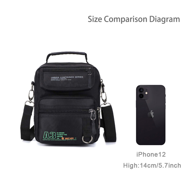 3707 Férfi Futótáskák Alkalmi többfunkciós kis utazótáskák Vízálló váll-deréktáskák Katonai kereszttáskák