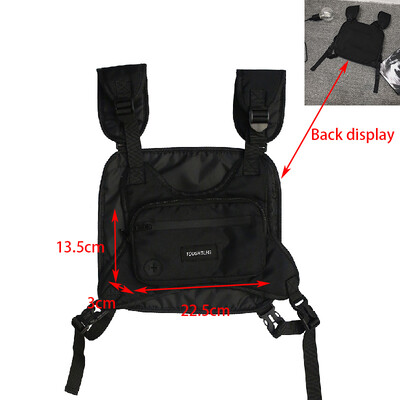 CCRXRQ Hip-hop utcai viselet férfi mellkastáskák 2024 új divatos uniszex taktikai mellény hátizsákok többfunkciós sport utazó mellkasi csomag