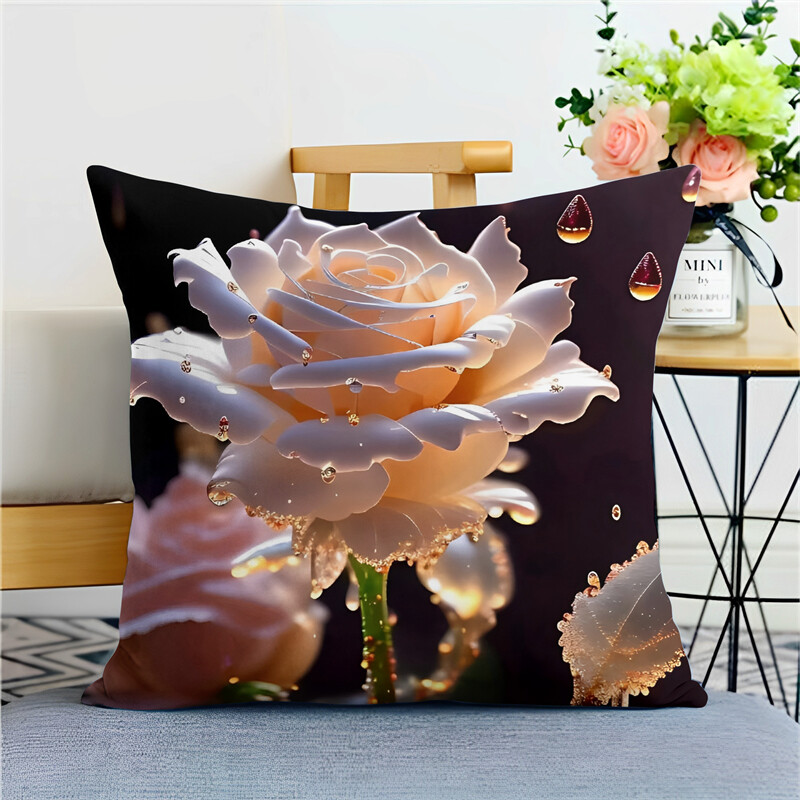 ordic ins plant plant AI rose series perna perna pentru sufragerie perna odihna de noapte pentru pui de somn la birou