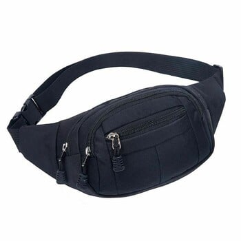 Модна мъжка, дамска унисекс ежедневна пътна чанта за скитник Fanny Waist Pack с цип Спортна чанта за рамо на открито, чанта за мобилен телефон, гърди и бедра