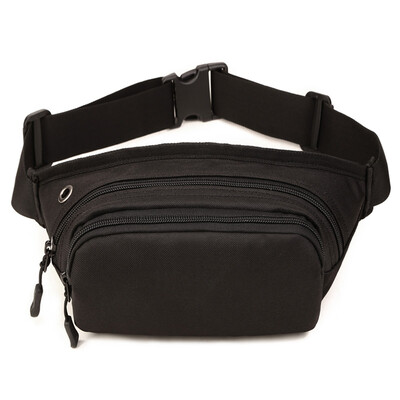 Férfi Derék Fanny Pack Öv Heveder Mell Táska Utazás Szabadtéri Sport Taktikai Katonai Mászás Futás Férfi Nylon Tasak Csípő Táskák
