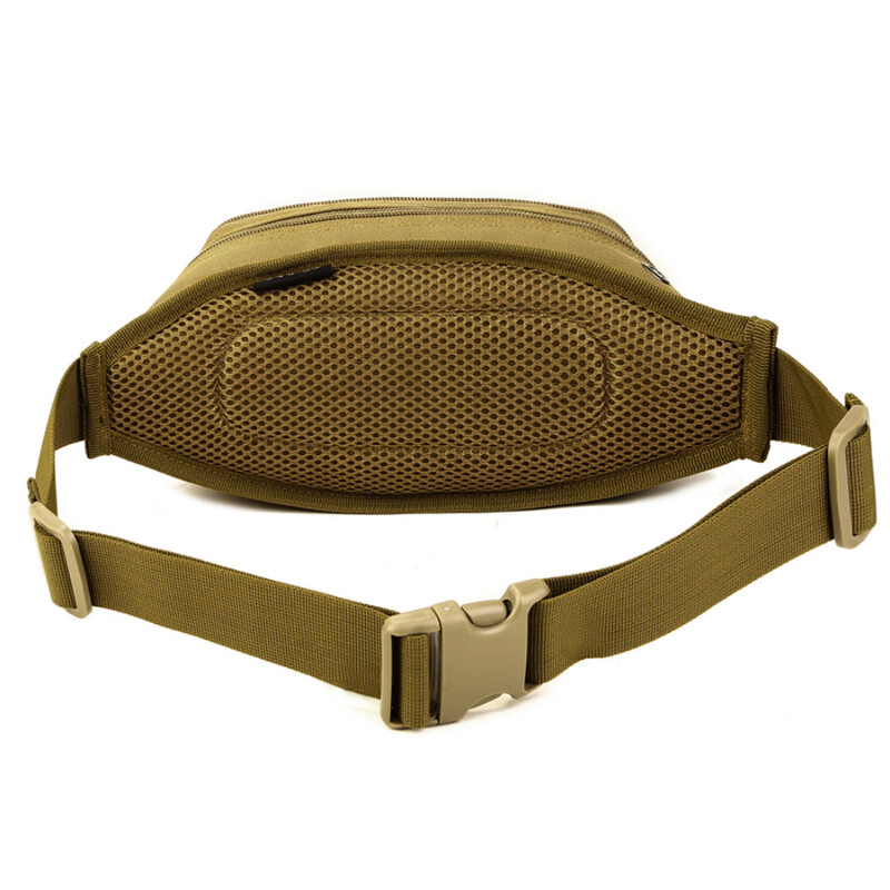 Férfi Derék Fanny Pack Öv Heveder Mell Táska Utazás Szabadtéri Sport Taktikai Katonai Mászás Futás Férfi Nylon Tasak Csípő Táskák