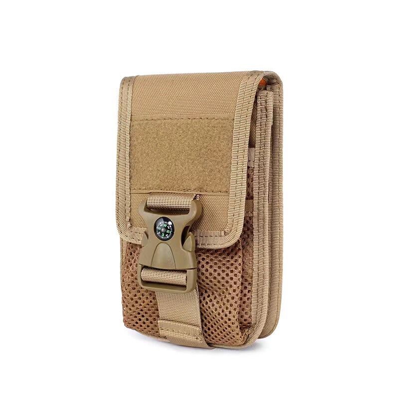 Vīriešu Tactical Molle soma ar kompasu Militārā jostas soma Skriešanas soma Ceļojumu Kempinga soma Mīksta muguras soma