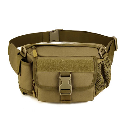 Vīriešu jostasvietas Fanny Pack plecu šķērsām krūtīm soma Ceļojumu pārgājieni, ūdens pudele Militārais neilona Messenger gurnu jostas somas