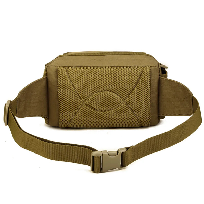 Vīriešu jostasvietas Fanny Pack plecu šķērsām krūtīm soma Ceļojumu pārgājieni, ūdens pudele Militārais neilona Messenger gurnu jostas somas