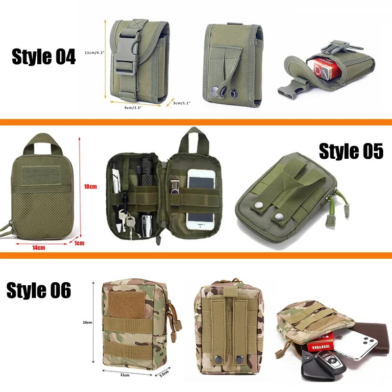 Genți Genți Molle Gear Genți de talie Genți pentru telefon pentru bărbați Accesorii pentru camping Curele Genți de talie Genți EDC