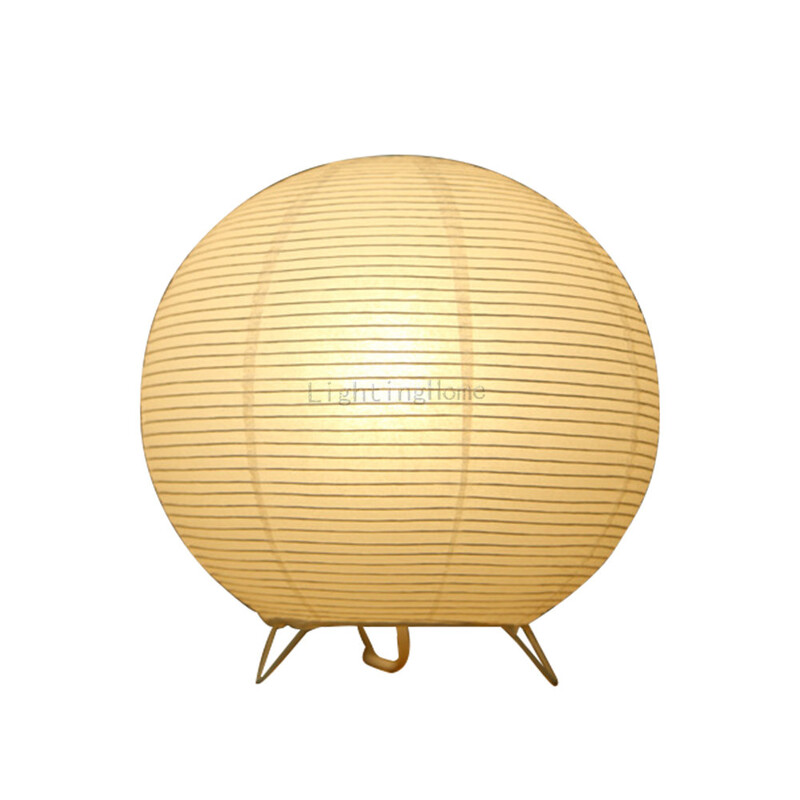 Nordic Paper Lantern asztali lámpa japán stílusú modern nappali dolgozószoba hálószoba éjjeli LED-es éjszakai világítás dekoráció Drop Shipping