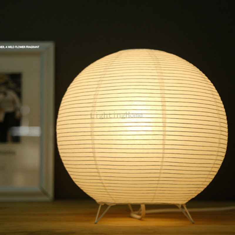 Nordic Paper Lantern asztali lámpa japán stílusú modern nappali dolgozószoba hálószoba éjjeli LED-es éjszakai világítás dekoráció Drop Shipping