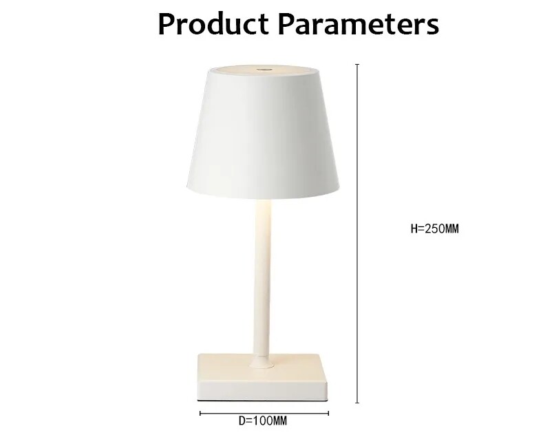 Mini laualamp, 5200 mAh aku IP54, veekindel juhtmeta Pro puutetundlikult hämardatav restorani söögituppa