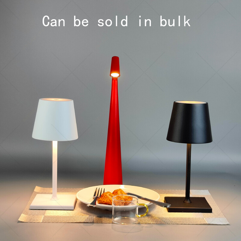 Mini laualamp, 5200 mAh aku IP54, veekindel juhtmeta Pro puutetundlikult hämardatav restorani söögituppa