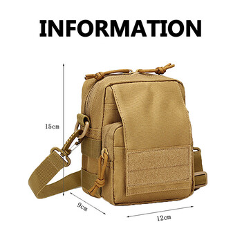 Military Tactical Multi-function Waist Bag Hunting Molle Shoulder Pouch Army Camouflage Tool Fanny Large Cap