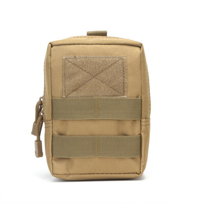 Többfunkciós 600D kültéri katonai taktikai deréktáska EDC Molle szerszámos cipzáras derékcsomag tartozék Tartós övtáska