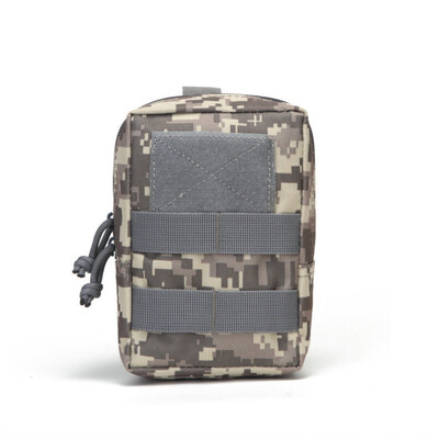 Többfunkciós 600D kültéri katonai taktikai deréktáska EDC Molle szerszámos cipzáras derékcsomag tartozék Tartós övtáska