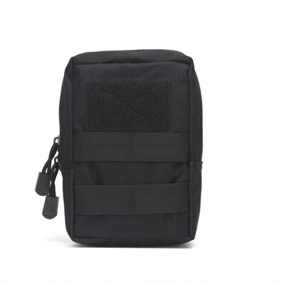 Többfunkciós 600D kültéri katonai taktikai deréktáska EDC Molle szerszámos cipzáras derékcsomag tartozék Tartós övtáska