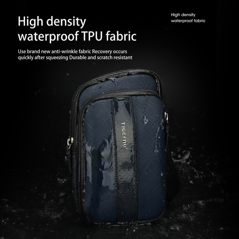 Élettartamra szóló garancia TPU vízálló férfi válltáska, divatos könnyűsúlyú hevedertáskák Mini alkalmi átkelő táska telefonhoz Banántáska