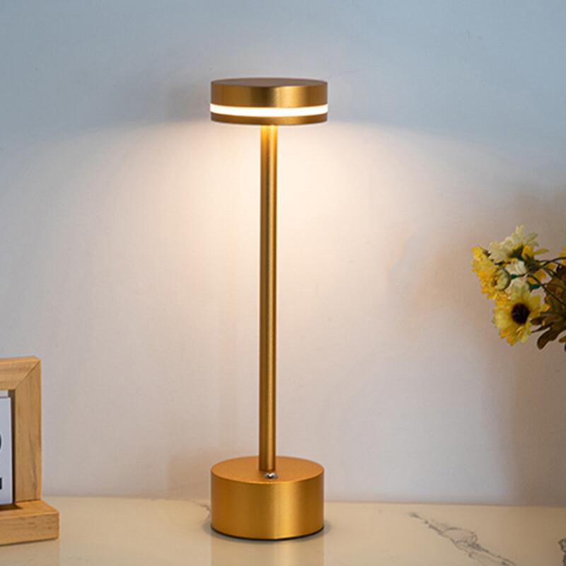 LED-es asztali lámpa 3 színben szabályozható újratölthető vintage asztali lámpa éjjeli lámpa bár étteremben otthoni kültéri dekoráció