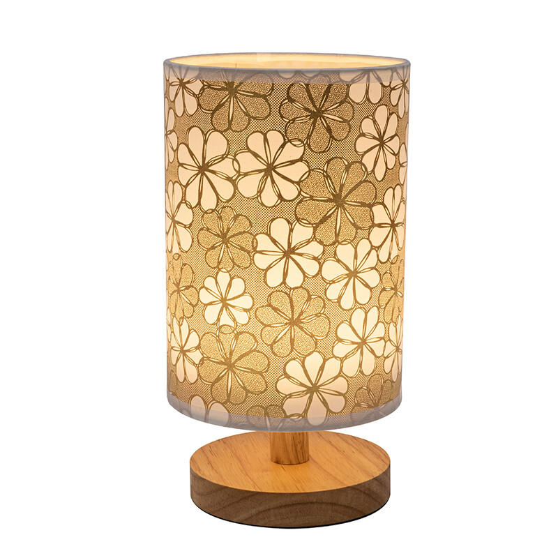 2022 kerek, retro kreatív LED asztali hálószoba Hotel ágy melletti tömörfa, USB csatlakozós lámpa