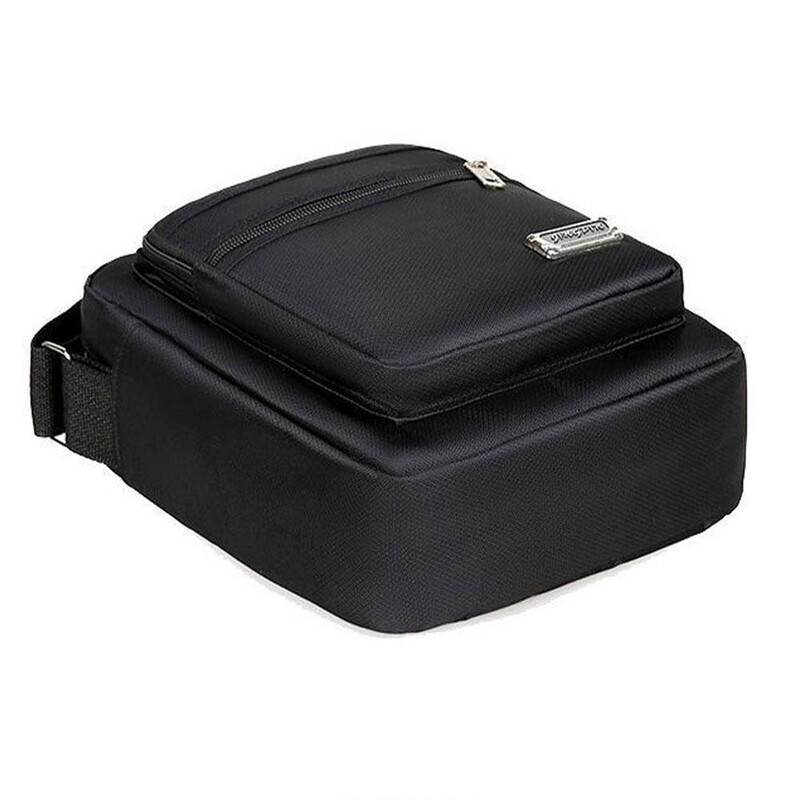 Férfi válltáska Vízálló nylon Oxford vászontáska Egy vállon keresztezett táska Többrétegű zsebes üzleti utazótáska pénztárca