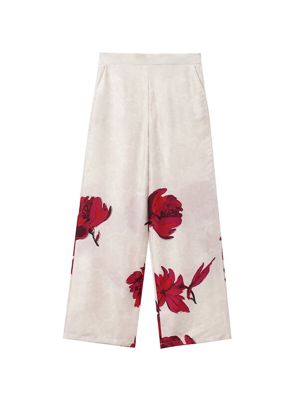 TRAF elegáns blézer öltöny és széles szárú nadrág, két darab, 2 részes szett, női ruhák 2024 klasszikus OL Work Street Outfit futóruha