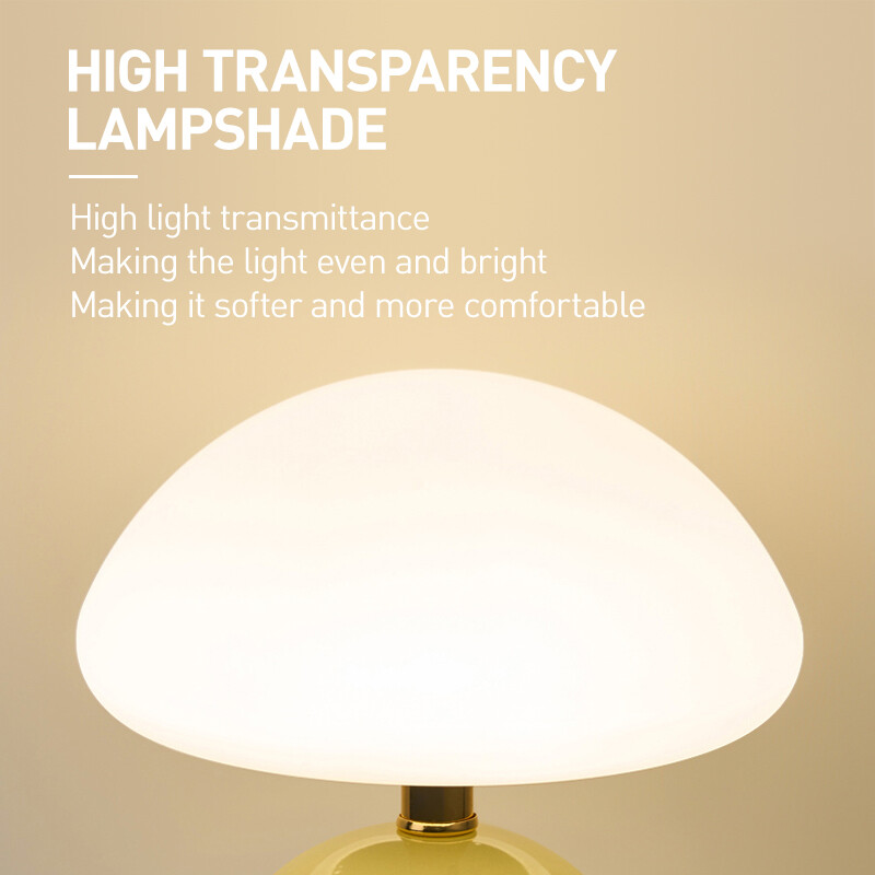 Új, teljes spektrumú asztali lámpa Kreatív krémstílusú hálószoba éjjeli lámpa Modern meleg asztali asztali lámpa nappali bár éjszakai lámpa